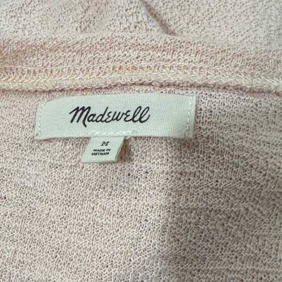 Madewell Peach/Light Pink Women's Crepe Material Top Size M - Picture 5 of 5